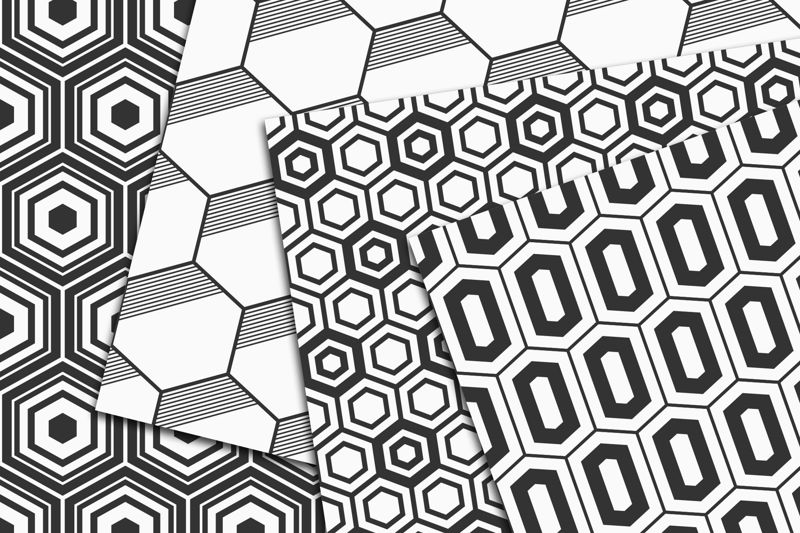 10 الگوی برداری شش ضلعی بدون درز