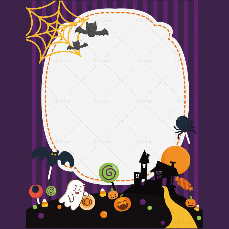 Halloween vector celebration background illustration