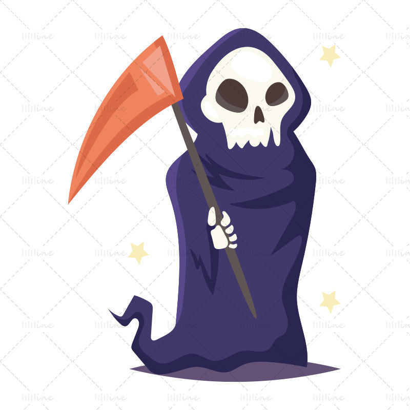 Halloween scary grim reaper