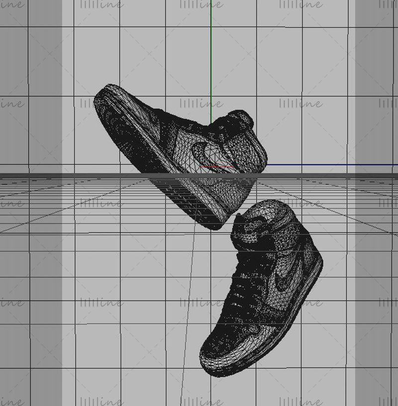 Dynamic shoes 3d model aj shoes c4d model