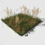 Dry Bent Grass Meadow Patch 3d model