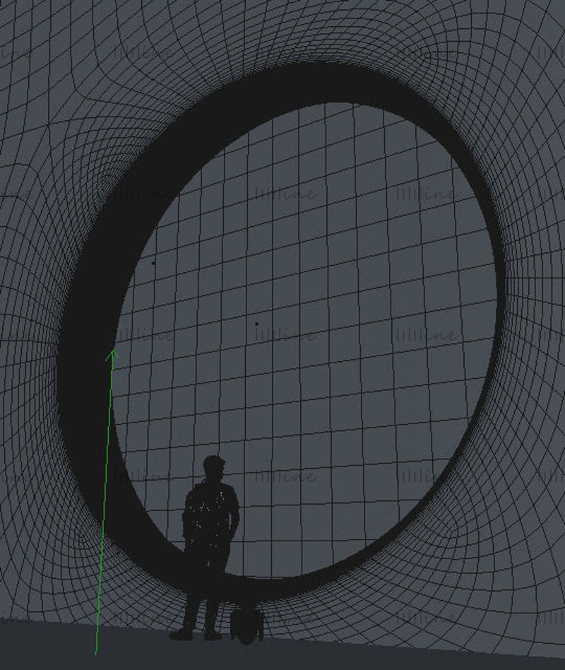 مشهد خيال علمي ثلاثي الأبعاد مشروع أوكتان مساحة الأرض نموذج c4d