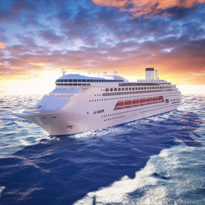 Vessels large cruise ship 3d model