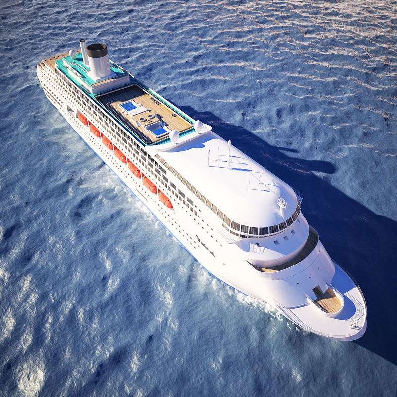 Schepen groot cruiseschip 3D-model
