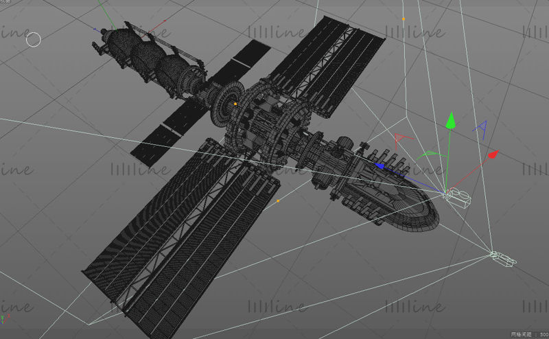 飞船 3d 项目 飞船 c4d 模型 飞船模型