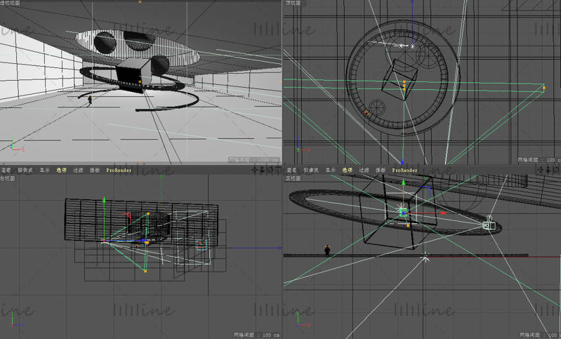 3d astronaut sci-fi concept illustratie c4d ruimte elektronica concept model