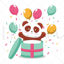 Birthday party gift panda