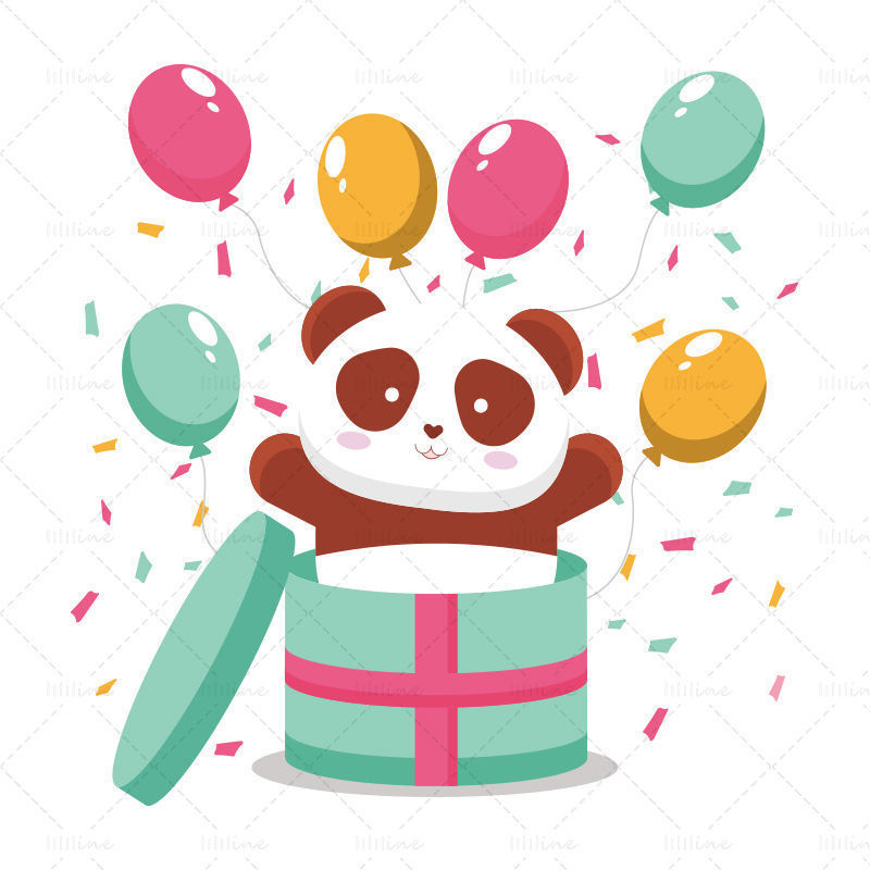 Birthday party gift panda