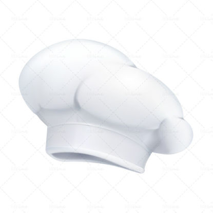 Vector realistic chef hat