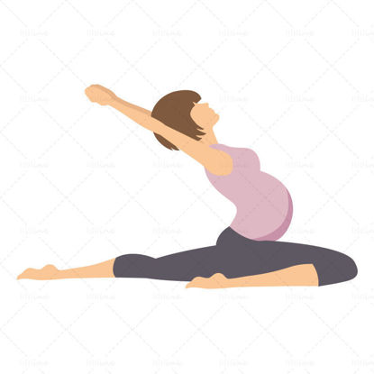 Aerobic yoga for pregnant women