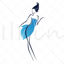 Vector line girl