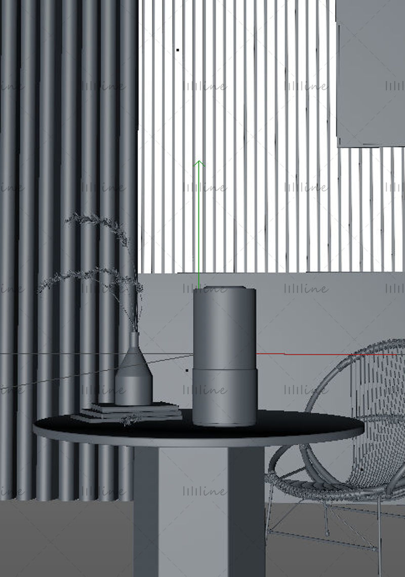 Humidifier 3d scene indoor home c4d model electrical model