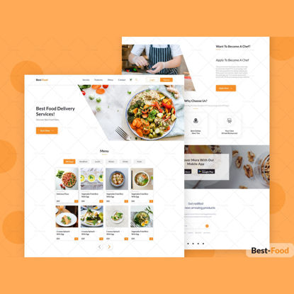 Food Landing Page Website Template