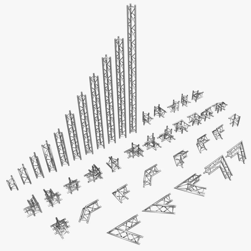 三角トラス標準コレクション-41PCSモジュラー