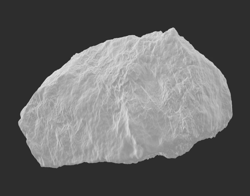 نموذج طباعة الصخور ثلاثية الأبعاد