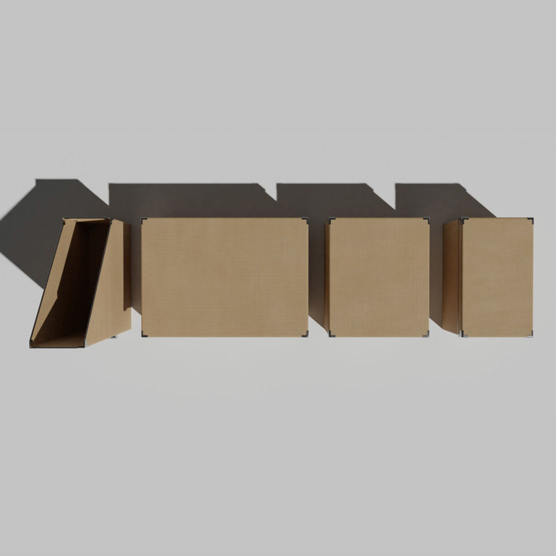 Pack de boîtes de bureau modèle 3D