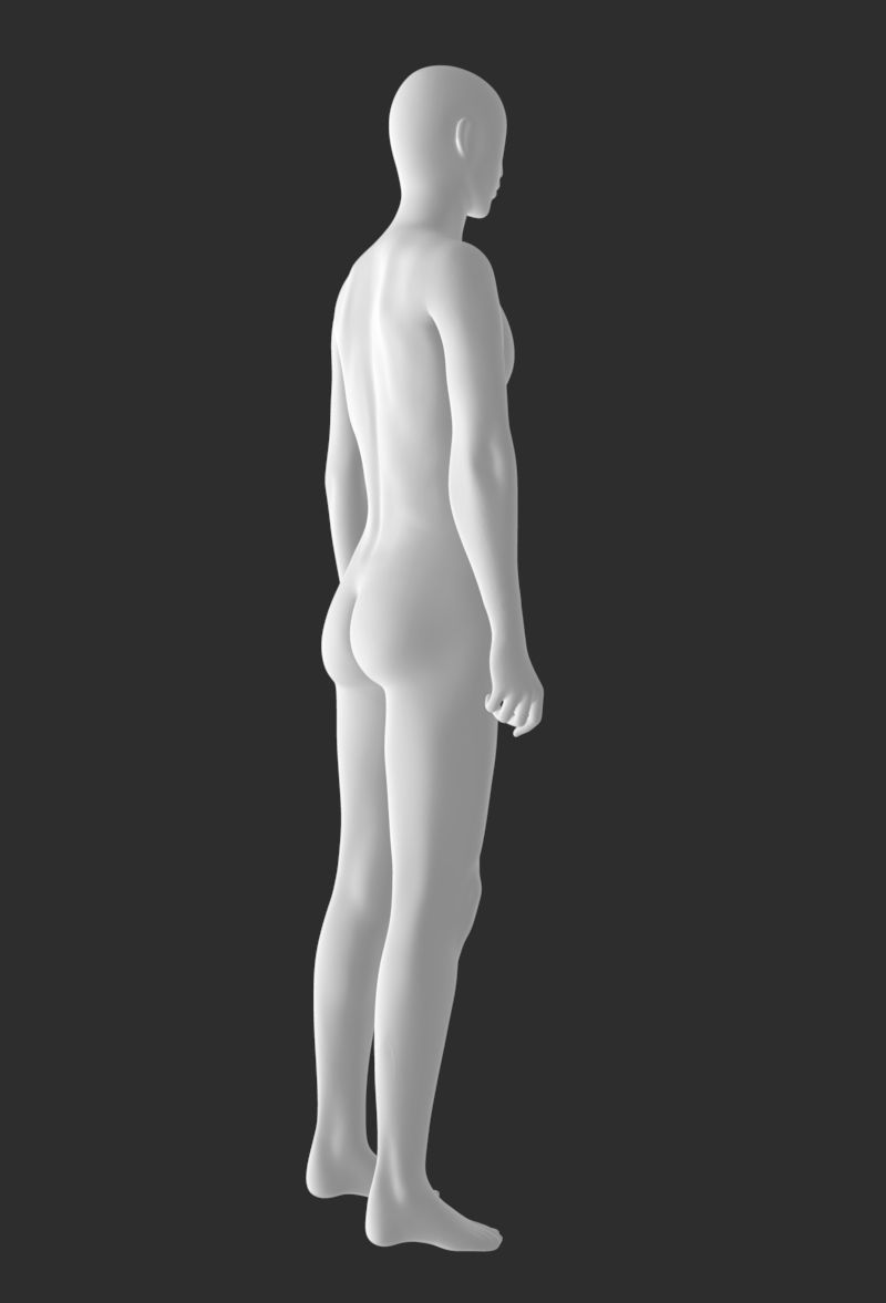 Mann mannequin 3d -utskrift modell