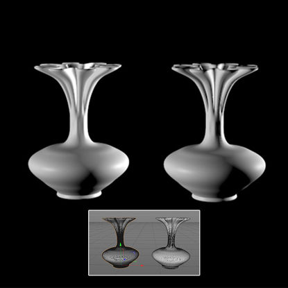 3D model vázy na láhev c4d