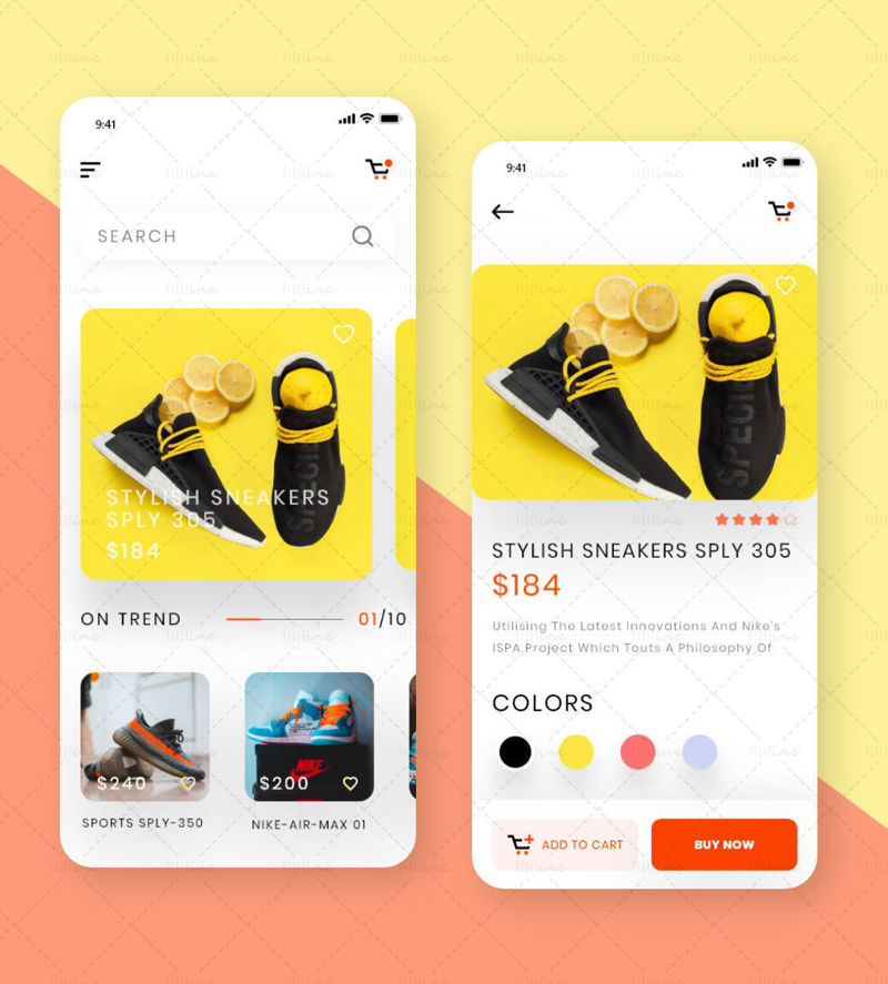 Sneakers E-Commerce App UI