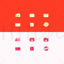 Flat vector icons of e-commerce elements (dark + light)