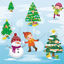 Christmas elements vector