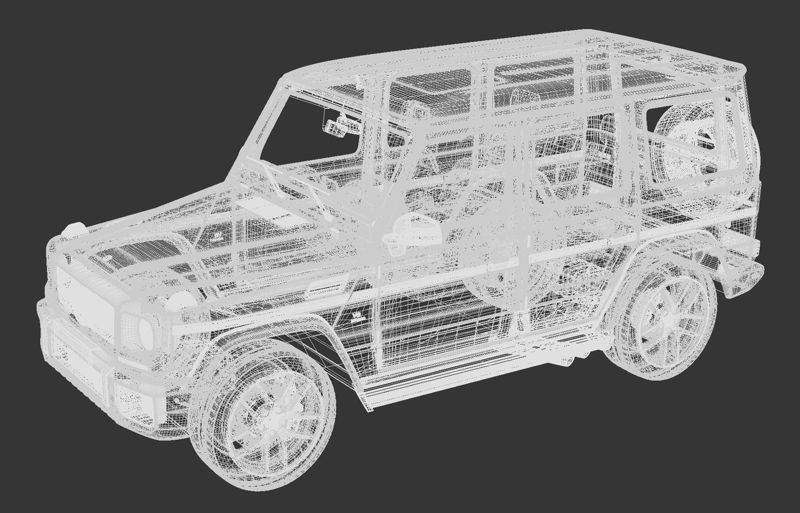 مرسدس بنز SUV G63 مدل ماشین 3D