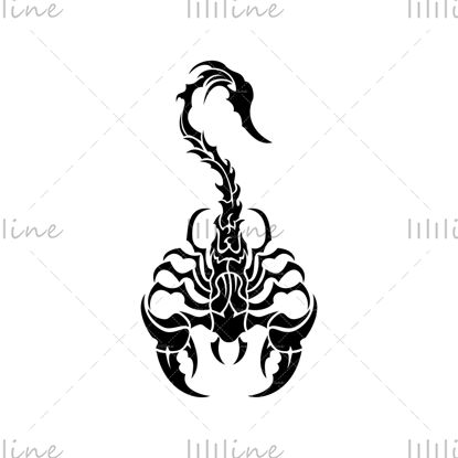Scorpion tattoo vector