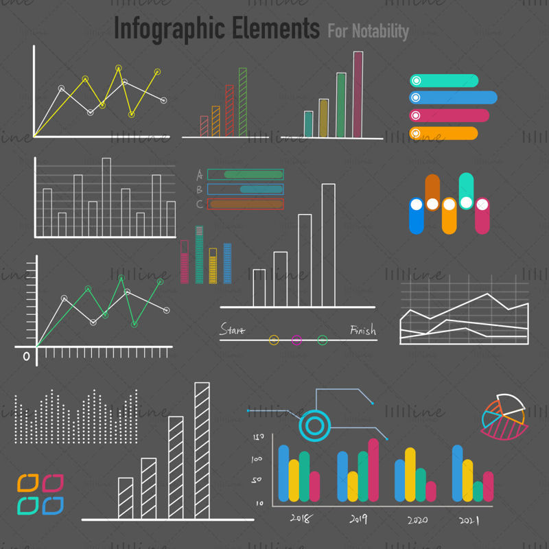 Notability Infographic elements for business