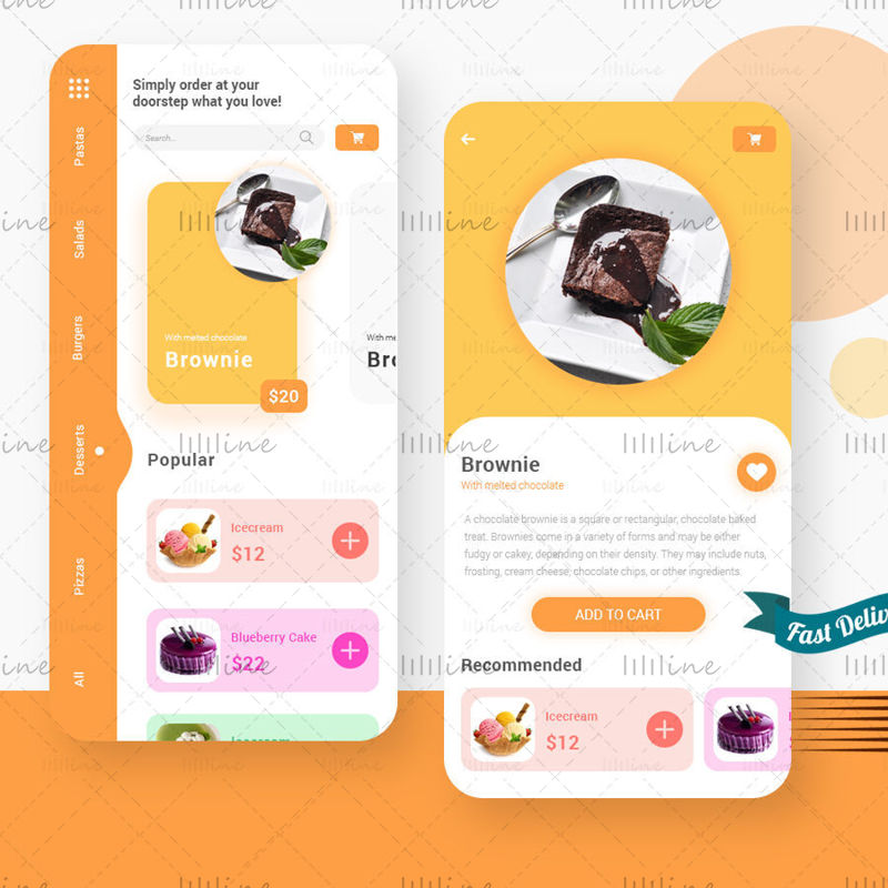Food Delivery App UI Design