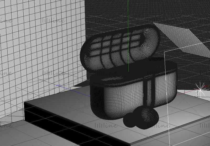 Birden fazla formatta 2 C4D havalı stil bluetooth kulaklık 3d sahne modeli