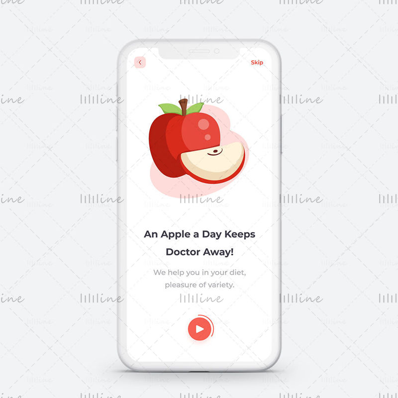 Fruit Delivery App UI Design (Screen Onboarding)