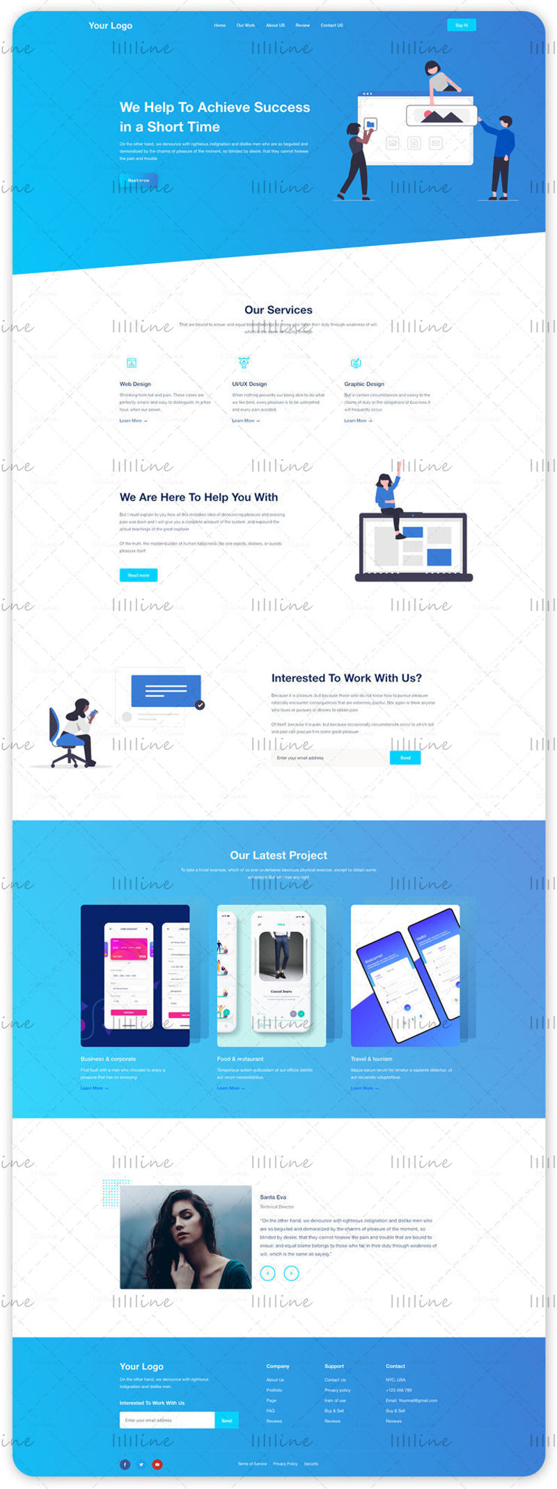Agency Landing Page Web Design Template