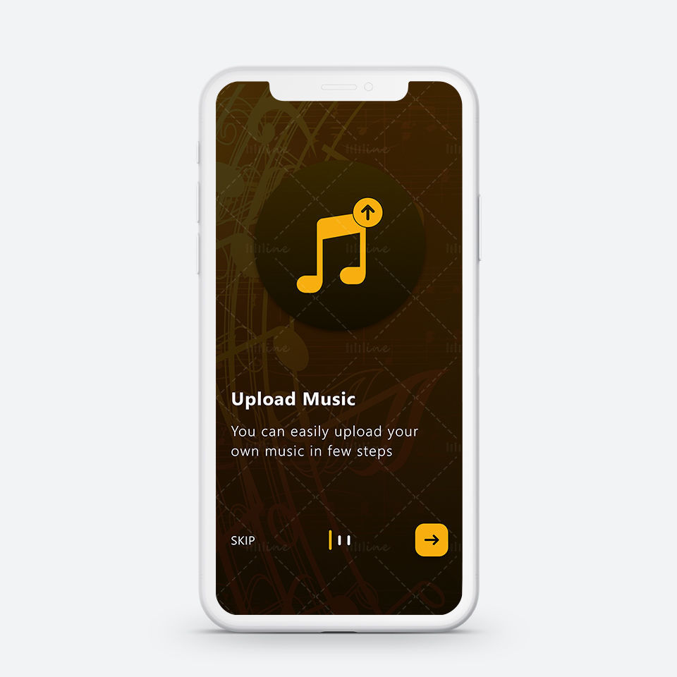 Music App Screen On-boarding Concept