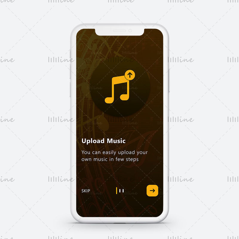Music App Screen On-boarding Concept