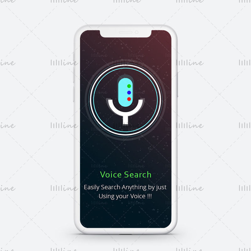 Voice Search App UI Concept