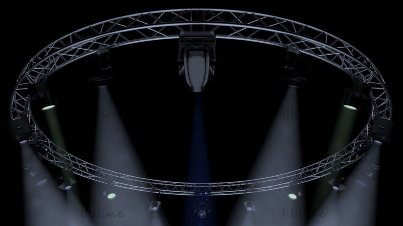 Circle Square Truss 700cm-Stage Lights Modèle 3D
