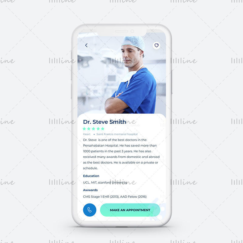 Дизајн корисничког интерфејса апликације за именовање доктора