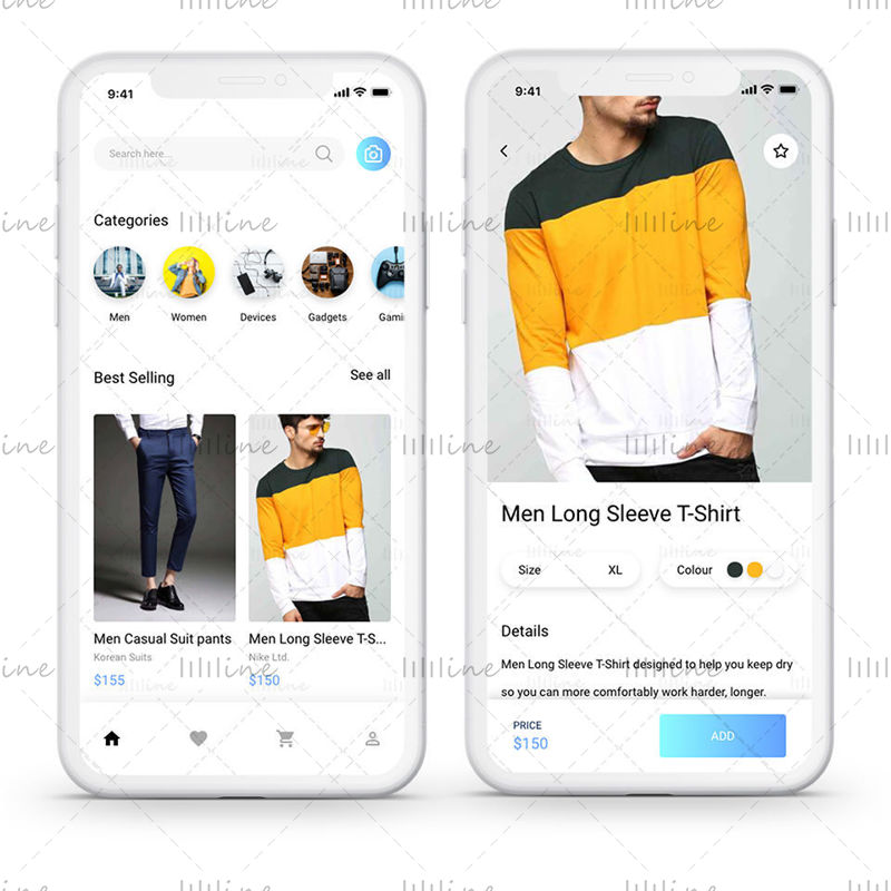 E-Commerce App Concept For Fashion Categories Item Details