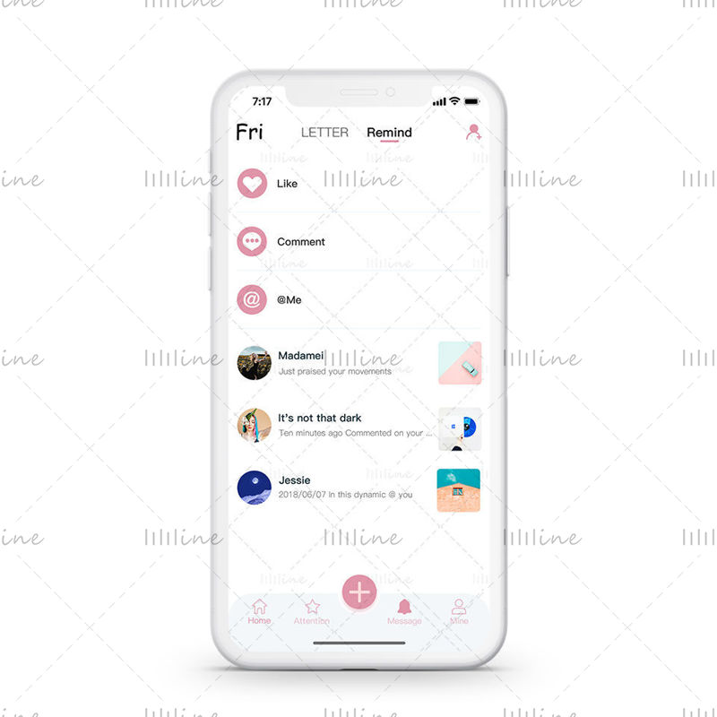Fri Social app UI design