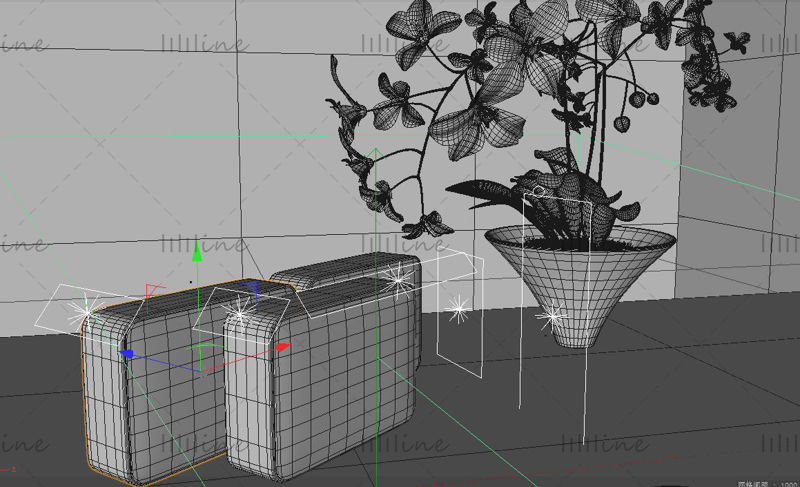 Bluetooth høyttaler 3d scene høyttaler c4d modell