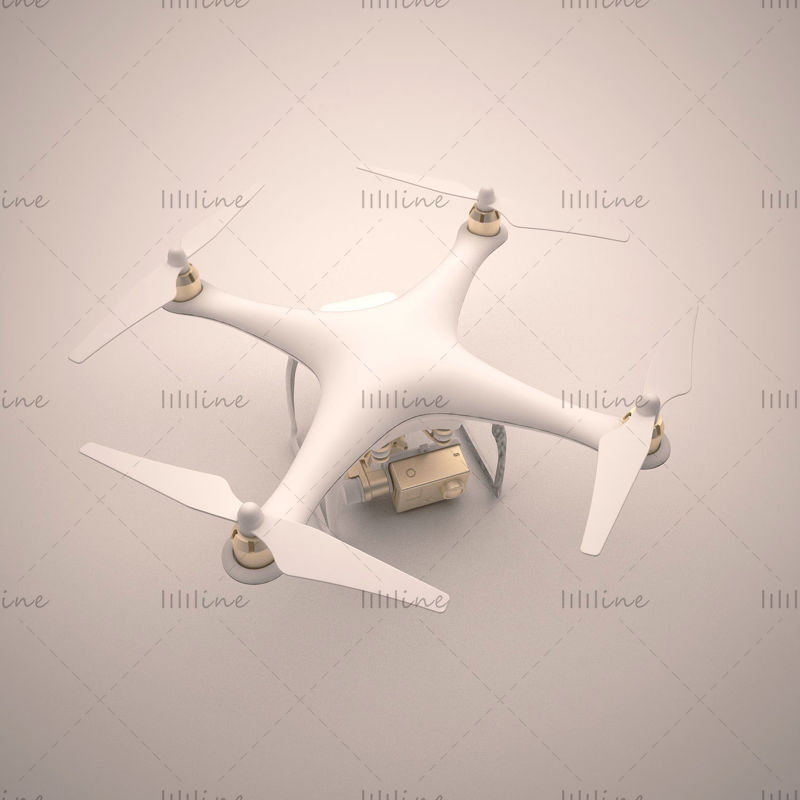 UAV-afstandsbedieningsvliegtuigen 3d-model