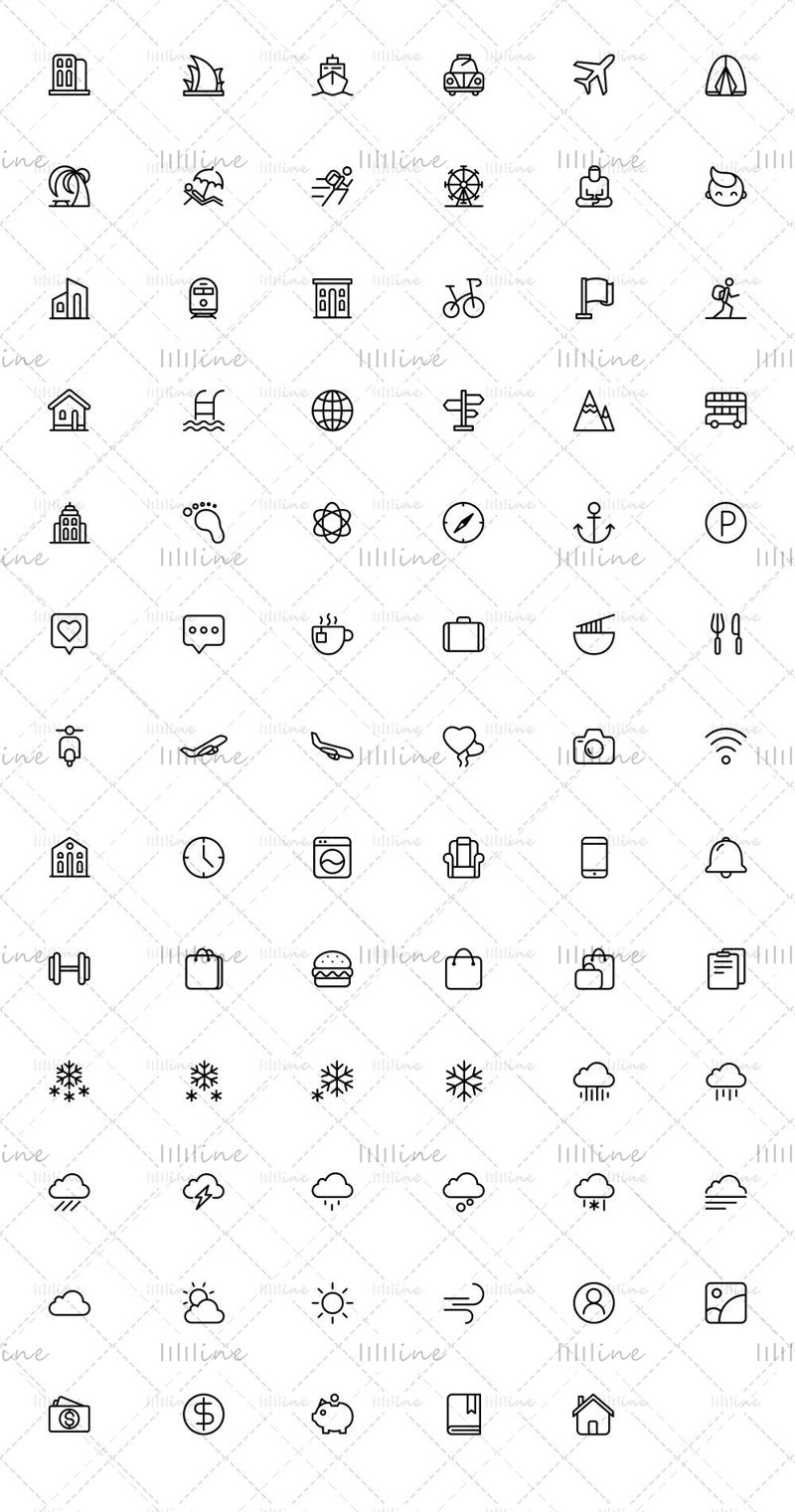 Více než 70 ikon linek služebních cest