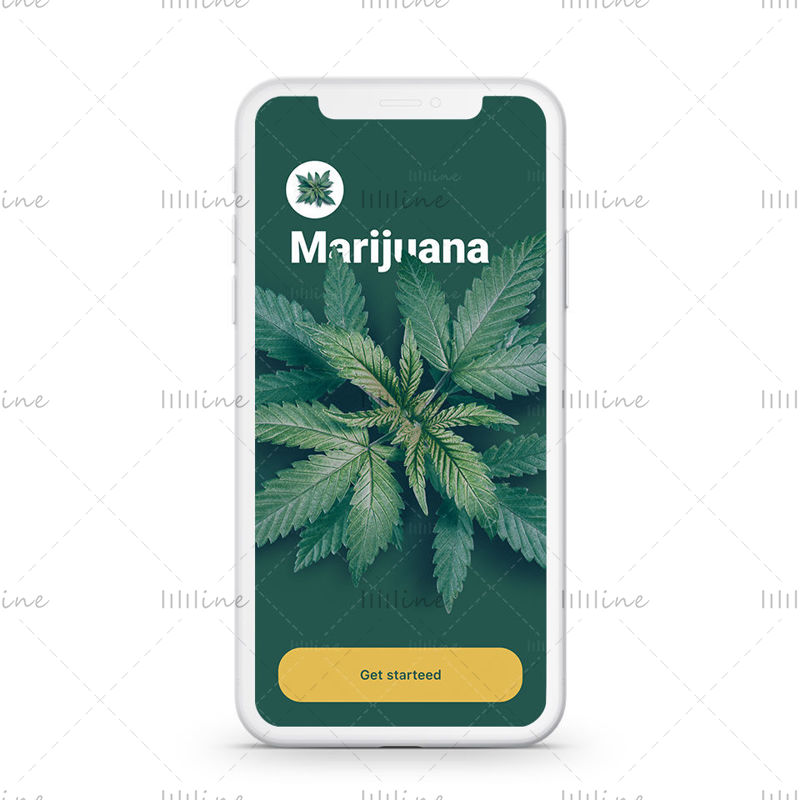 UI UX дизайн приложения для медицинской марихуаны