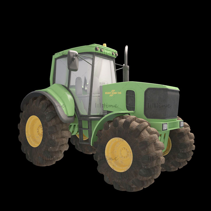 3D model traktoru