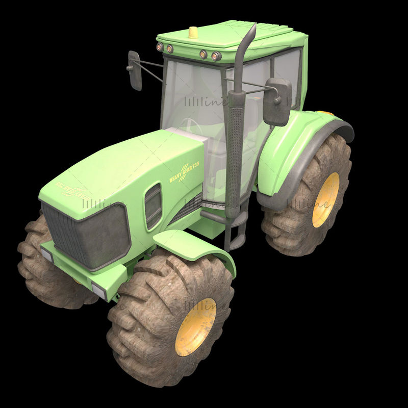 Трактор 3D Модель