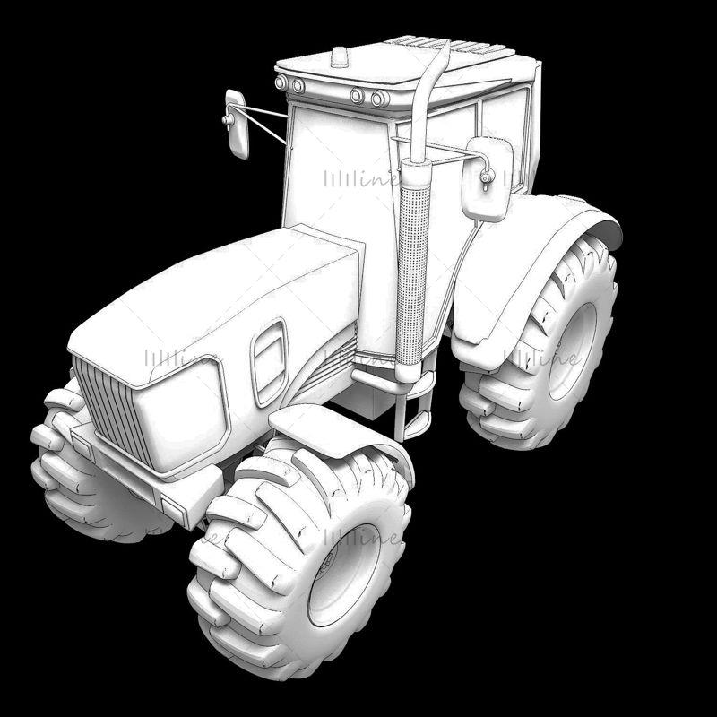 3D model traktorja