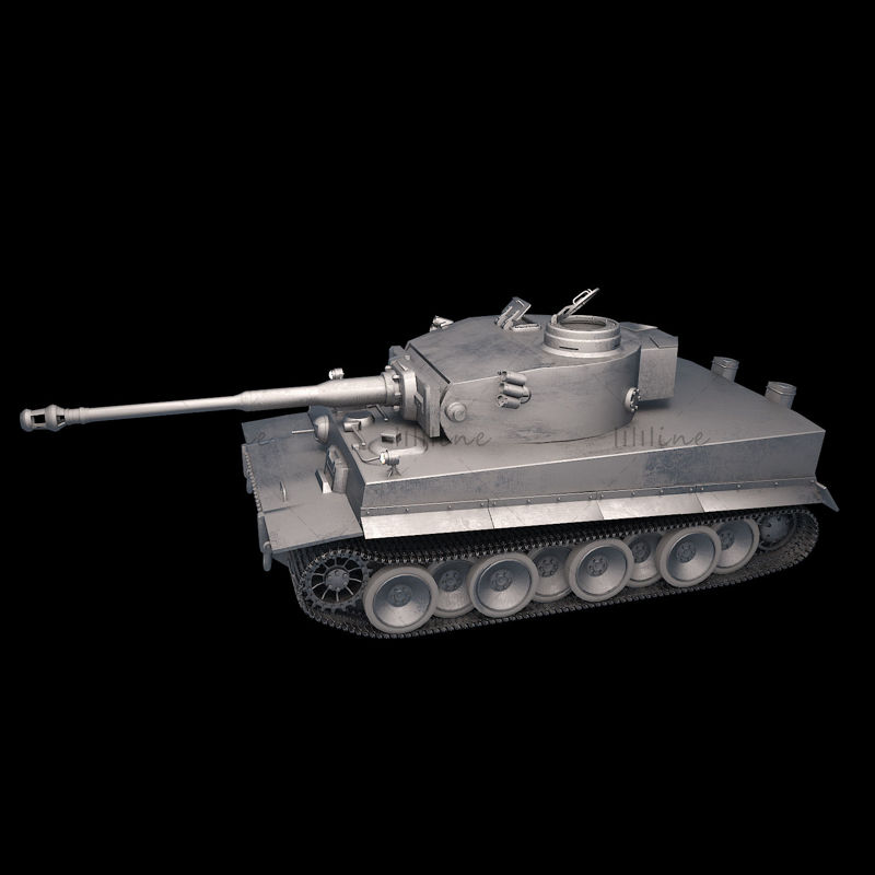 3Д модел немачког тенковског тенка из Другог светског рата
