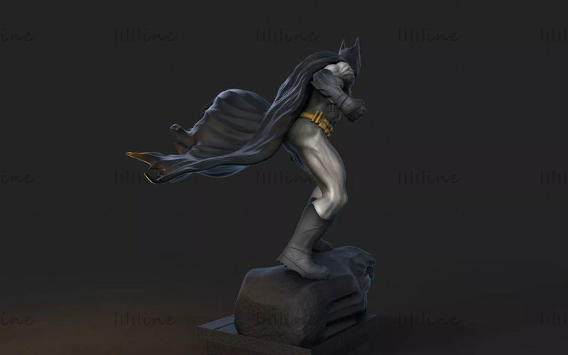 Batman -szobor 3D -s modell - Nyomtatásra kész 3D -s modell