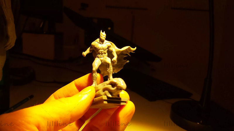バットマンスタチュー3Dモデル-3Dプリントモデルを印刷する準備ができました