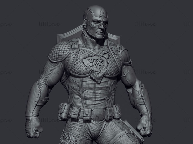 Captain America Hydra 3D model STL pro 3D tisk
